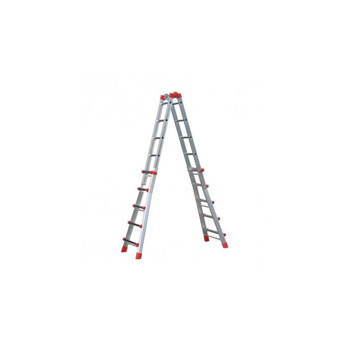 Echelle pliable multifonction télescopique 4x5 échelons 48m/57m Hailo ProfiStep Multi
