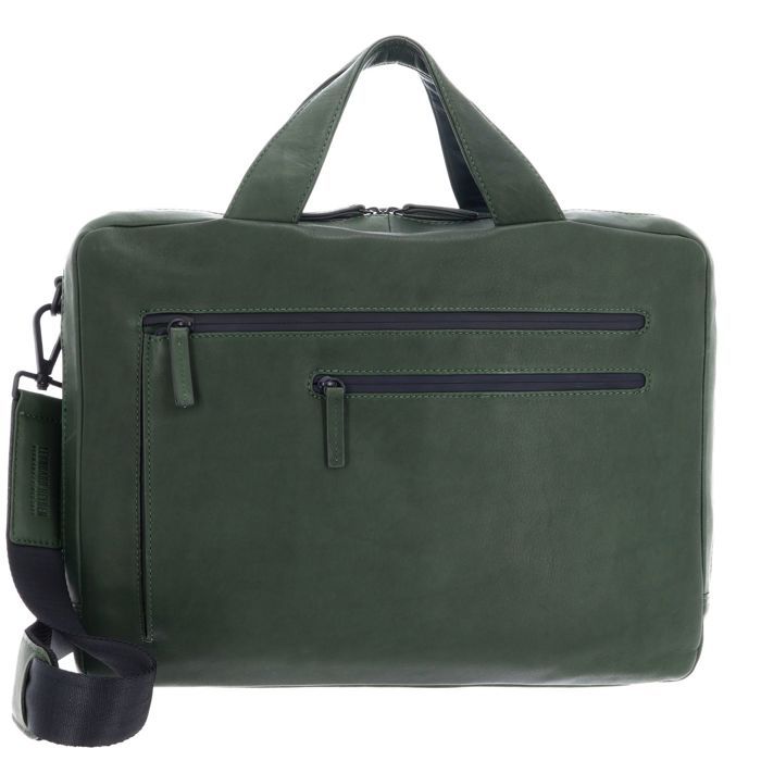 Sac à Dos LEONHARD HEYDEN Den Haag En Cuir De Vache - Couleur Olive, NEUF