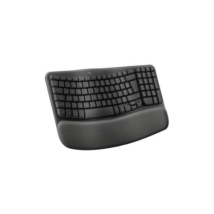 Clavier Logitech Wave Keys clavier ergonomique sans fil repose poignets rembourre frappe naturelle et confortable Easy Switc