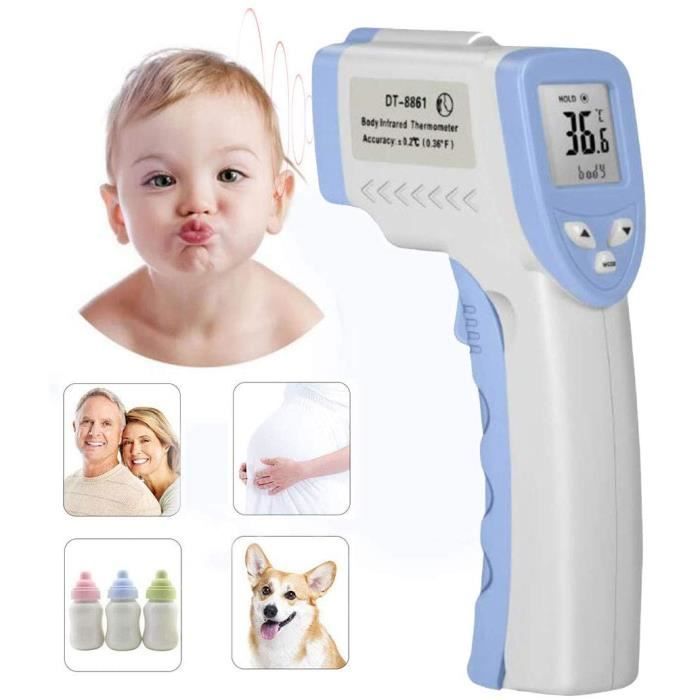 Thermomètre infrarouge frontal sans contact  pour adultes et enfants