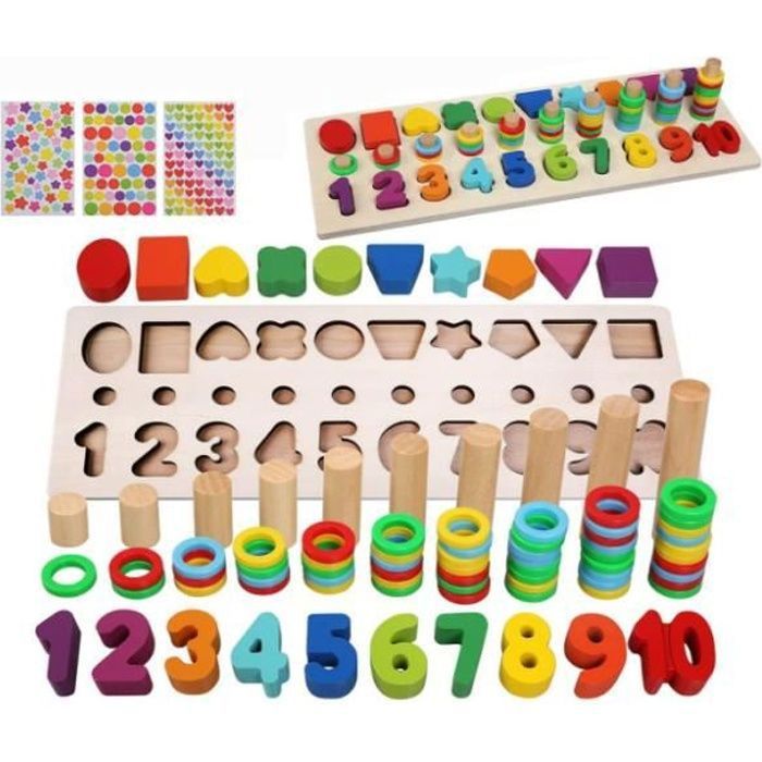 Jouet Montessori Math matiques B b 1 2 3 Ans Apprendre Compter