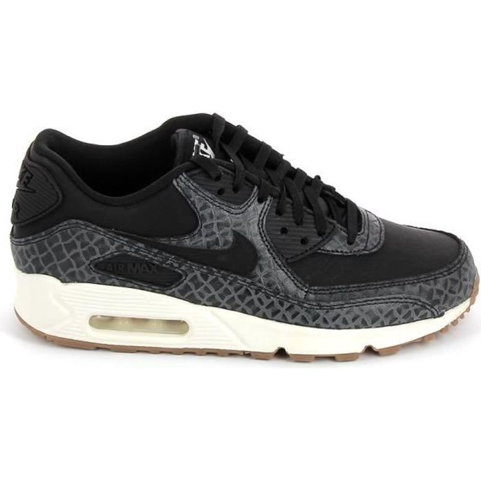 Basket -mode - Sneakers NIKE Air Max 90 Prem Noir Gris 443817-010 Basket -mode - Sneakers NIKE Air Max 90 Prem Noir Gris 443817-010