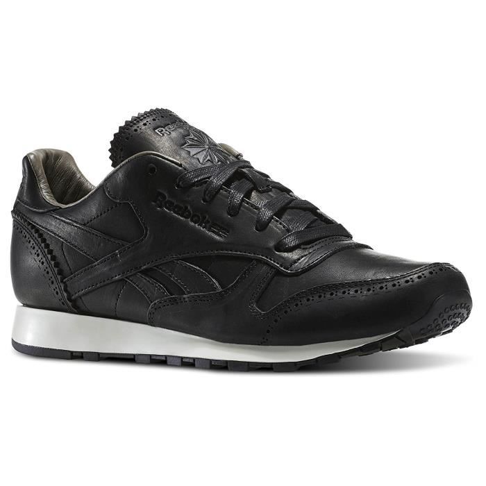 reebok classic leather lux black