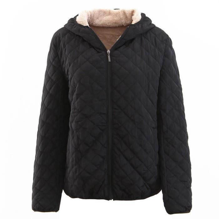 Doudoune femme doublure polaire nouvelle doudoune chaude d hiver Noir Cdiscount Pret a Porter
