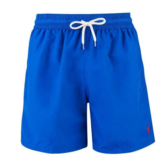 Ralph Lauren Short De Bain Bleu Logo Rouge Bleu Achat Vente