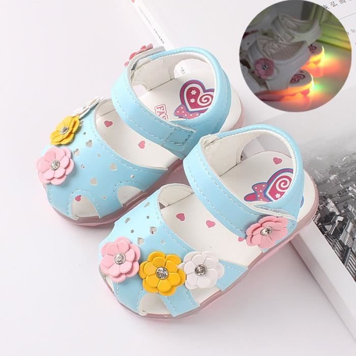 Chaussures Sandales Bleu Bebe Fille Tout Petits Cuir Pu Led Fond Souple 1a0 Bleu Achat Vente Babies Soldes Sur Cdiscount Des Le Janvier Cdiscount