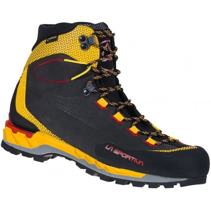 Chaussures De Randonnee - La Sportiva - Démarrage de La Sportiva Trango  Technologie de Cuir GTX mens Noir et Jaune - Cdiscount Sport