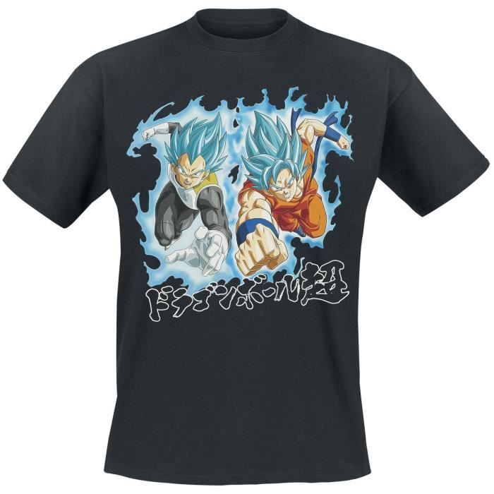 T-Shirt Garçon Dragon Ball Z Goku Super Saiyan 3 – Manches Courtes, Design Officiel Anime Métallisé, Cadeau Fan DBZ Enfant