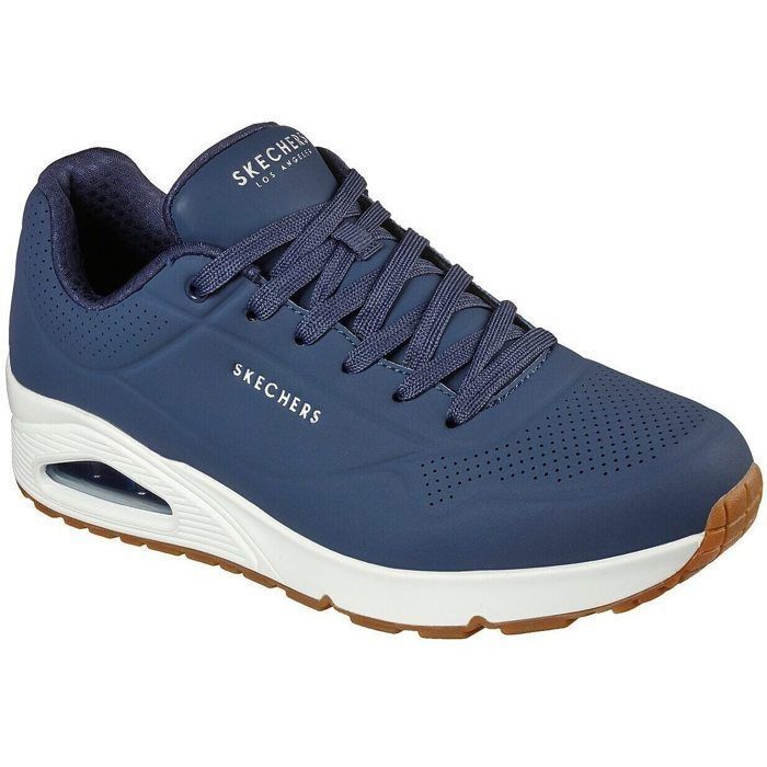 Skechers Baskets - SKECHERS - Uno Stand On Air - Bleu Marine - Semelle à coussin dair - Confort optimal