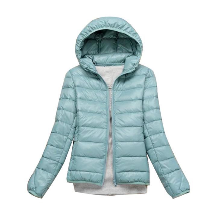 Puffer Doudoune L g re Capuche pour Femme Doudoune en Duvet