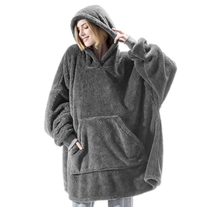 Couverture à Capuche Géante - Sweat-shirt Super Doux Unisexe Pour Adultes Et Ados