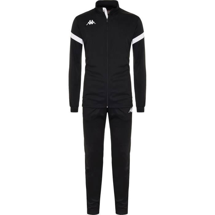 Survêtement enfant Kappa Dalcito - Noir/Blanc - Polyester 100% - Manches longues - Taille élastiquée