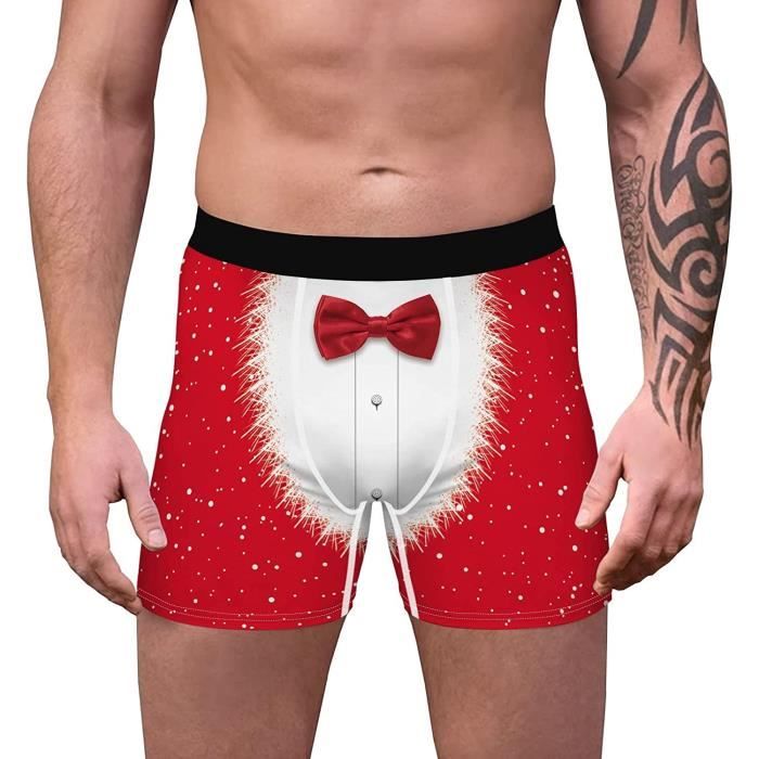 Caleçon discount homme noel