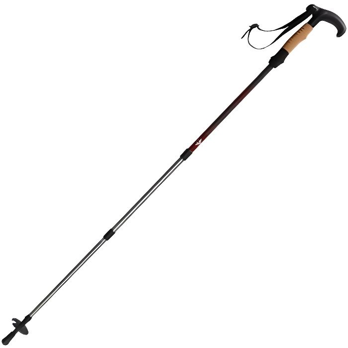 Acier Inoxydable Canne Bâton de Randonnée Argent 93 cm Marche Promenade