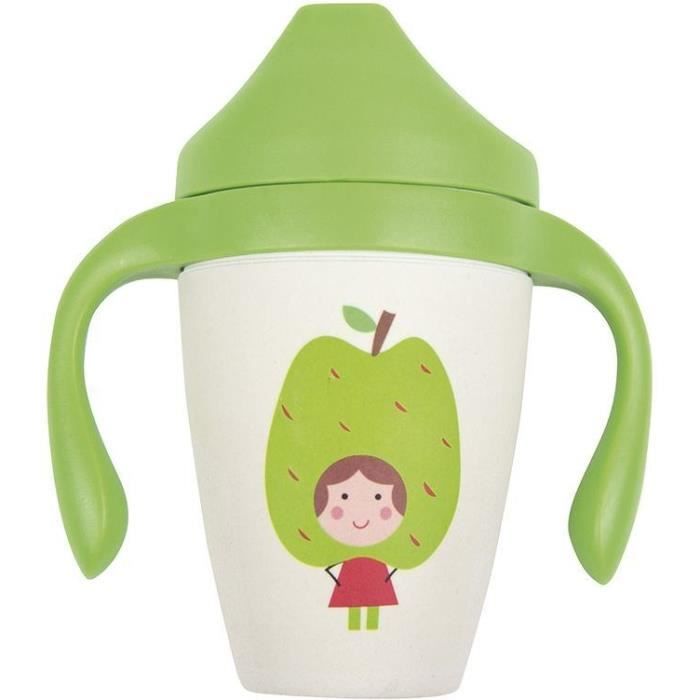 Mill O Bebe Tasse D Apprentissage En Fibres Naturelles Anti Fuite Et Ergonomique Design Pomme 6 A 18 Mois Cdiscount Puericulture Eveil Bebe
