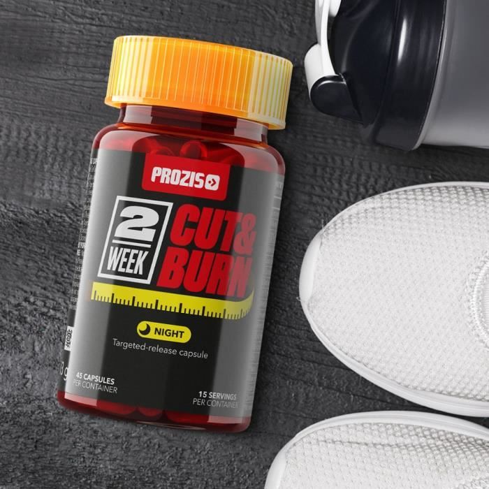 Prozis 2 Week Cut & Burn 45 Caps Night Bruleur de graisse