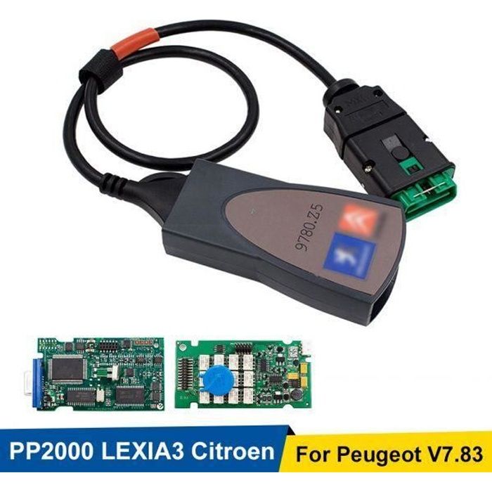 Lexia 3 PP2000 Diagbox V7.83 Boîte complète de puces avec Firmware 921815C Lexia3 V48-V25 pour Citroen outil