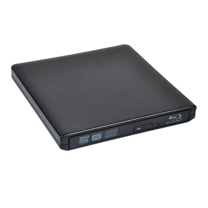 Lecteur Bluray en aluminium Ultramince externe USB 3.0 graveur Bluray BDRE CDDVD RW graveur
