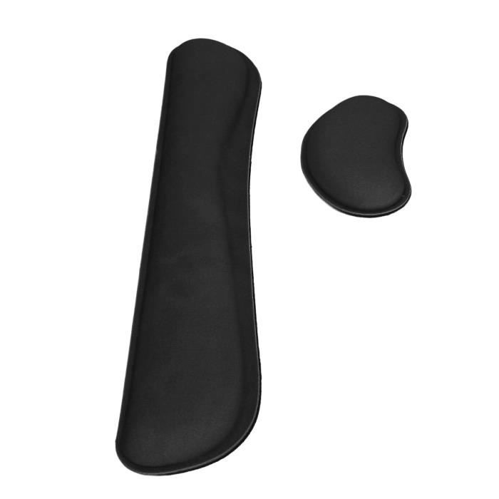 Repose-poignet Ergonomique Pour Clavier - Mousse Mémoire De Forme - Base Antidérapante - Noir - 9