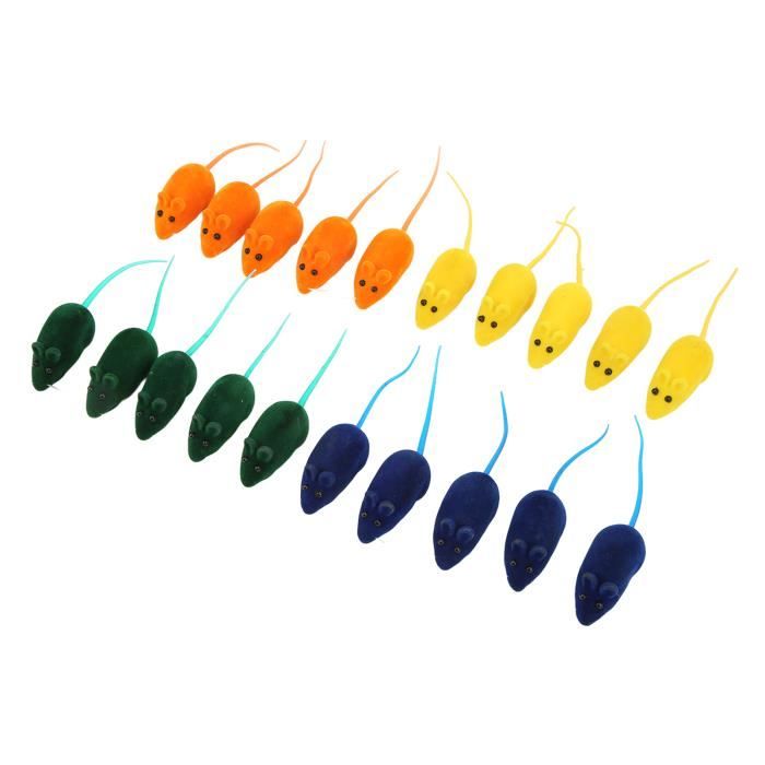Meilleurs prix pour Jouet Souris Qui Couine pour Chat Soulager Stress 20Pcs - Jouets Chat Interactifs