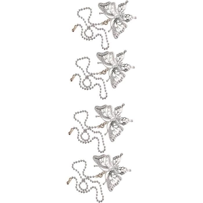 Lot De 2 Rallonges De Chaîne Pour Ventilateur De Plafond - Zinc Argenté - Remplacement Déco