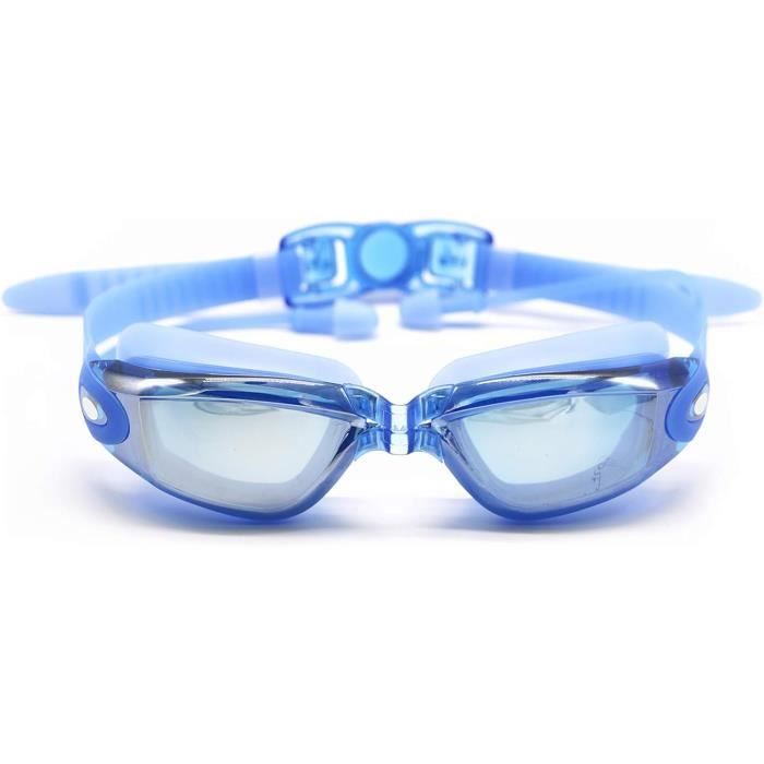 Lunettes De Natation Enfant Avec Couvre-nez – Anti-buée, étanches, Sangle Réglable – Pour Piscine, Plage, Activités Aquatiques