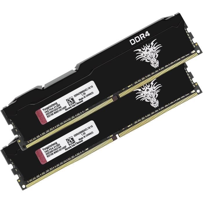 Kit RAM Micron 16 Go (2x8 Go) DDR4-2666 PC4-21300 CL19