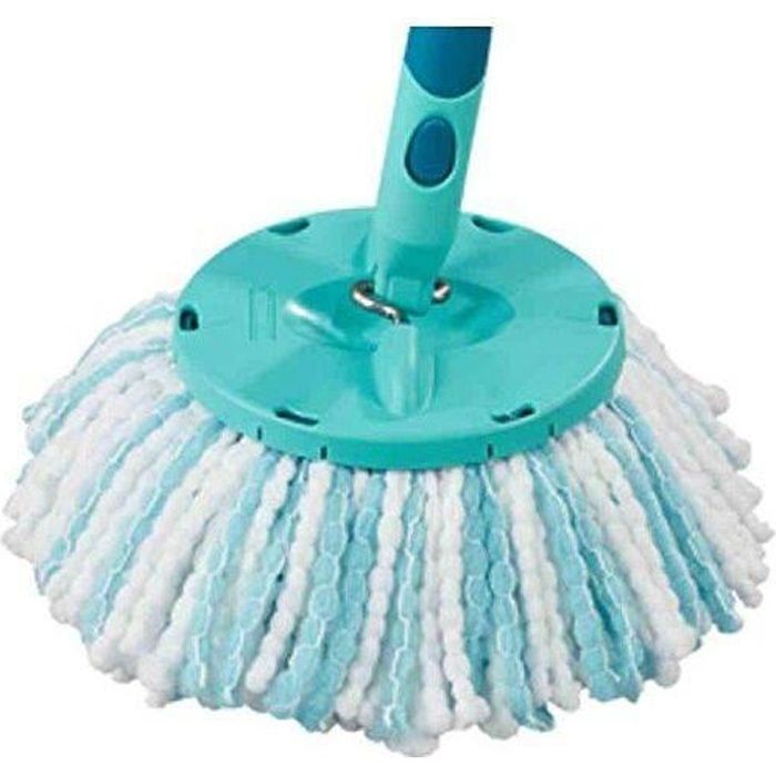 Tête De Rechange Pour Serpillière Leifheit Clean Twist Disc Mop Micro - Blanc Et Vert - Microfibre 35 Cm - Neuf