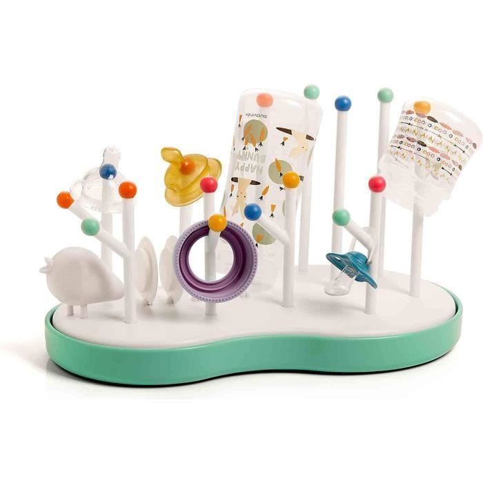 Séchoir Biberons Égouttoir MAM Pratique Pliant Avec Bac - 25.5x14.5x19 Cm