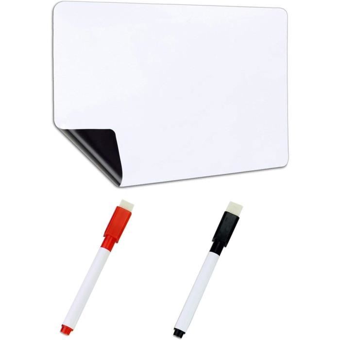 Tableau Magnétique Frigo A4 - Surface Effaçable - Avec Stylo Et Gomme - Organisation Familiale