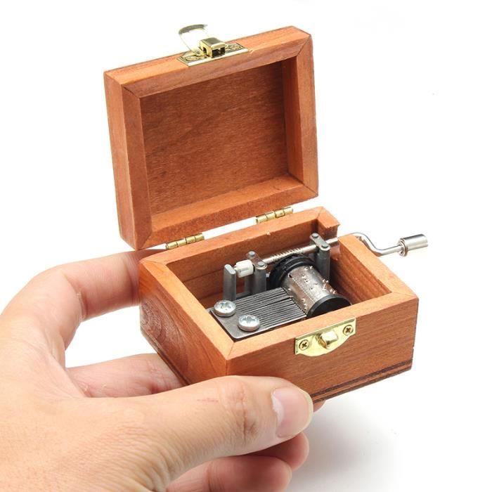 TEMPSA Mini Boite à Musique en Bois Manuel Pour Cadeau - Cdiscount Jeux