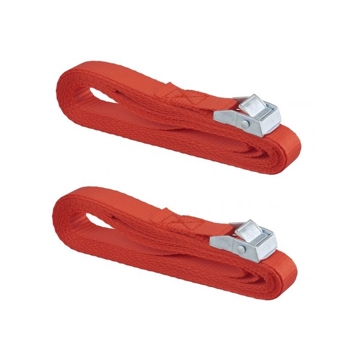 Sangles D'Arrimage Moto 48mm Orange - Sangle De Serrage Automatique Avec Boucles PWK, Charge 3000kg, Pour Transport Voiture Et Remorque