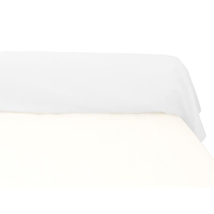 Taie de traversin en coton pour lit 160 cm couleur blanc - Cdiscount Maison