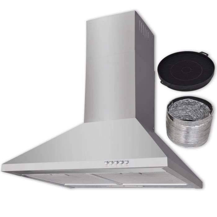 Hotte Plate En Acier Inoxydable Pour Absorber Fumee Graisse Humidite Avec Filtres En Aluminium Lavables Et Trou Interieur Ventile Achat Vente Hotte Cdiscount