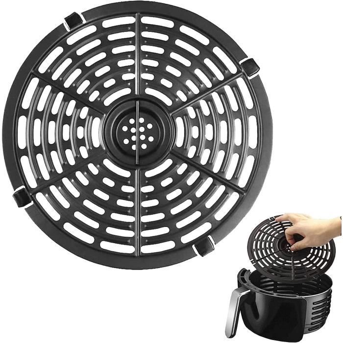 Grille Pour Friteuse à Air (accessoire) - Acier Inoxydable, Pare-chocs Caoutchouc - Tailles 17.5x17.5 Cm Ou 20.8x20.8 Cm