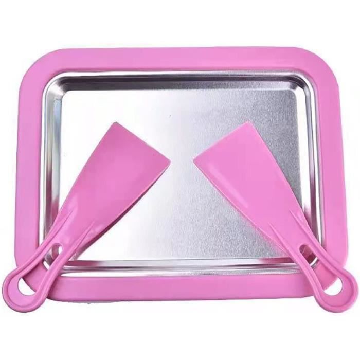 Machine à Glace Roulée Instantanée - Plaque En Inox 304 Avec 2 Spatules - Pour Faire Des Rouleaux De Glace Maison - 7