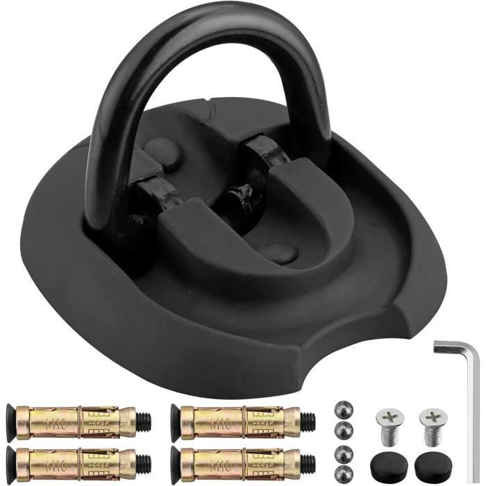 Ancres Spirales Métal Pour Auvent, Tente, Trampoline - Pack De 6, 18 Pouces, Noir