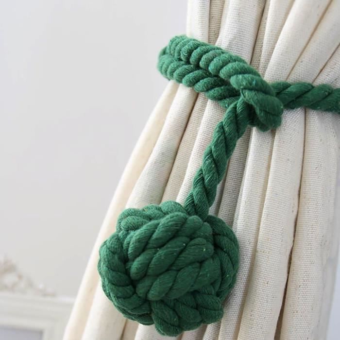 Une Paire De Rideau Fait À La Main Tie Backs, Tassel Tie Back Coton ...