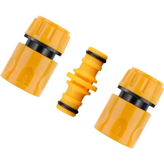 Connecteur De Robinet Rapide - Lot De 5, ABS Et Caoutchouc, 6.5x3.5 Cm, Pour Arrosage Jardin Et Tuyaux - 11