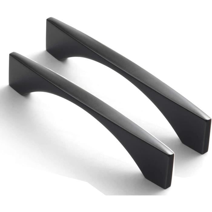 Lot De 6 Poignée Meuble Poignées Meuble Cuisine Noir Poignées Placard