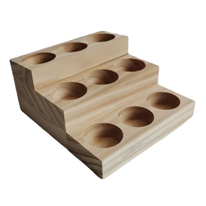Présentoir / Rangement Pour Huiles Essentielles En Bois - Neuf