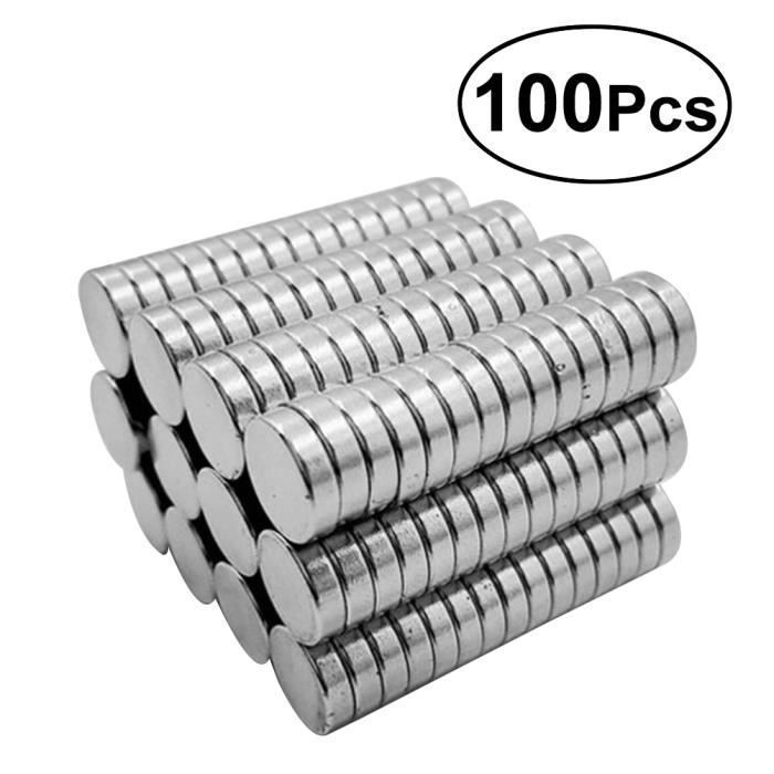 100 pièces aimant permanent aimants ronds en vrac magnétiques poussoirs  pour science réfrigérateur arts AIMANTS - MAGNETS - Cdiscount Maison