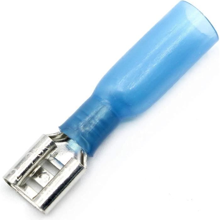 Cosses Faston Femelle Non Isolées 0.5-1.5mm - Connecteur à Sertir En Laiton - Marque Hobbypower24
