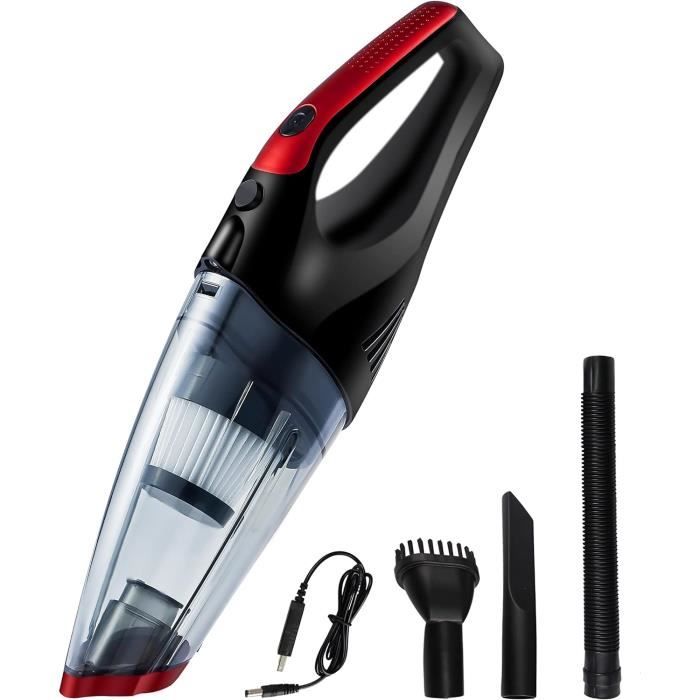 Aspirateur à Main, Aspirateur De Voiture 22000Pa, Filtre HEPA Lavable 3 Vitesses Haute Puissance Mini Aspirateur Sans Fil Pour Canape Poils Danimaux Et Tapis Violet 92382697