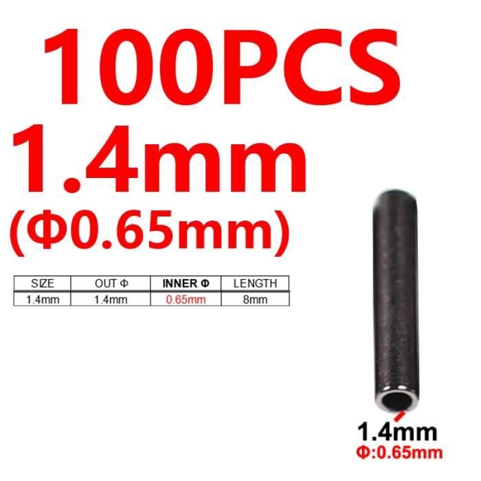 PRO Filstar Fishing Double Sleeves 25x5mm, Dia 0.8mm Ensemble de Manchons à sertir à Double sertissage pour Bas de Ligne en Acier Manchons à Double Serrage pour Bas de Ligne de pêche PRO Filstar Fishing Double Sleeves 25x5mm, Dia 0.8mm Ensemble de Manchons à sertir à Double sertissage pour Bas de Ligne en Acier Manchons à Double Serrage pour Bas de Ligne de pêche
