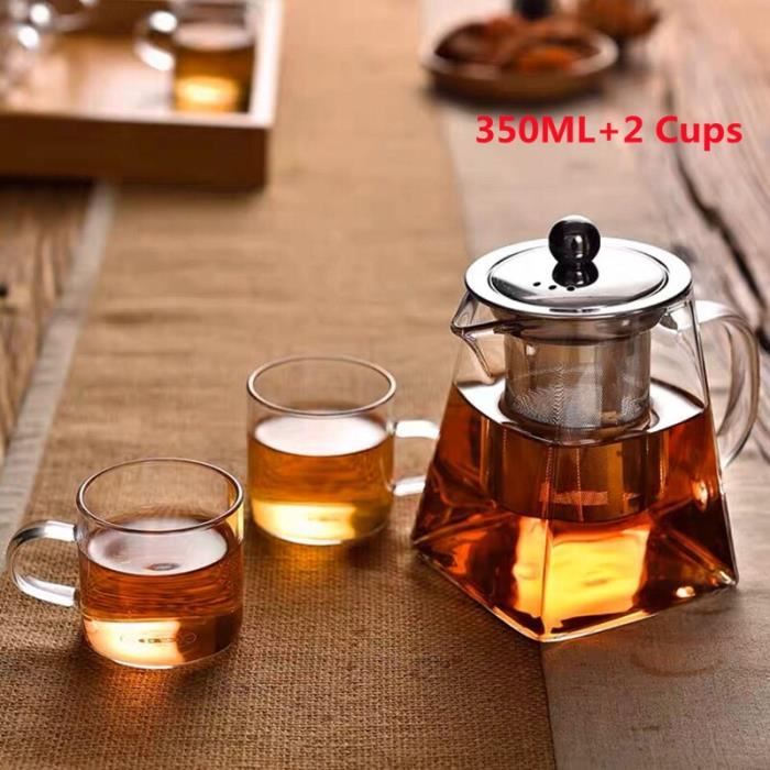 Théière Magnétique En Verre Borosilicate - 350 Ml - Infusion Automatique - Résistante à La Chaleur - Style Kung Fu