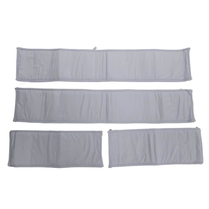 Barrière De Lit Bébé Réglable 180 Cm - Hauteur Adjustable 20 Niveaux - Pliable Et Portable Pour Voyages