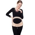 Ceinture grossesse de soutien lombaire et abdominal - Coton - Support pour femme enceinte  (Rose, Taille L)-1