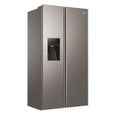 Réfrigérateur américain HAIER HSR3918FIMP - 515L - No Frost Multiflow - L90,8cm xH177,5cm - Gris platinium-1