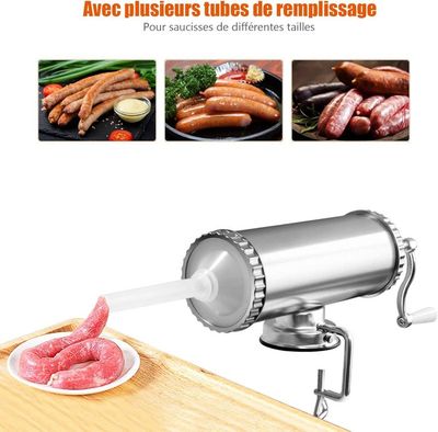 Kit De Tubes De Remplissage De Saucisses En Acier Inoxydable Pour Hachoir à Viande, Accessoire De Fabrication De Saucisses, Accessoires De Maison 12